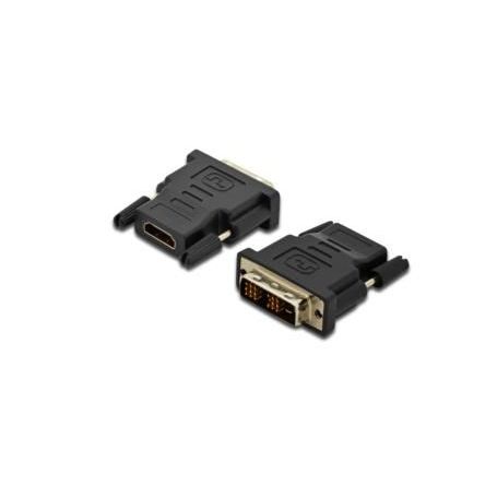 DVI Adapter, DVI(18+1) - HDMI type A M/F, DVI-D single link,HDMI 1.3 compatible, bl