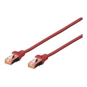 CAT 6 S-FTP patch cable, Cu, LSZH AWG 27/7, length 3 m, color red