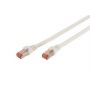 CAT 6 S-FTP patch cable, Cu, LSZH AWG 27/7, length 3 m, color white