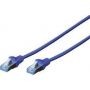 CAT 5e SF-UTP patch cable, Cu, PVC AWG 26/7, length 5 m, color blue