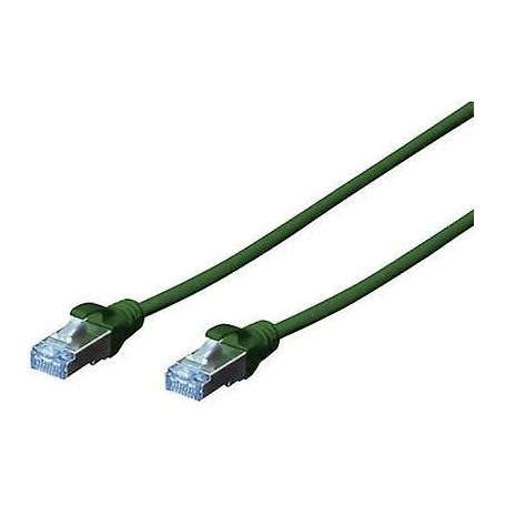 CAT 5e SF-UTP patch cable, Cu, PVC AWG 26/7, length 5 m, color green