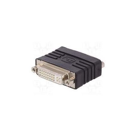 DVI adapter, DVI(24+5) F/F, DVI-I dual link, bl