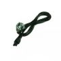 Power Power lead 2-Power Europe - AC Mains Lead Cloverleaf EU 1M - Black PWR0004B-1M