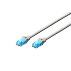 CAT 5e U-UTP patch cable, PVC AWG 26/7, length 15 m, color grey