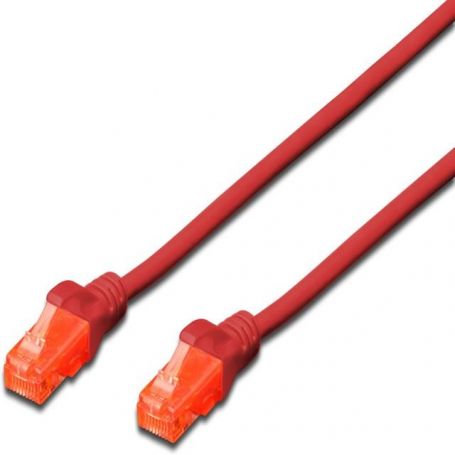 PATCH CORD CAT6 RED UTP 5.0m DIGITUS DK-1617-050/R