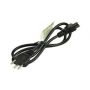 Power Power lead 2-Power UK - AC Mains Lead Cloverleaf UK 1M - Black PWR0004A-1M