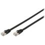 CAT 6 S-FTP outdoor patch cable, Cu, PE AWG 27/7, length 5 m, black sheath color