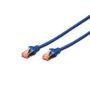 CAT 6 S-FTP patch cable, Cu, LSZH AWG 27/7, length 5 m, color blue