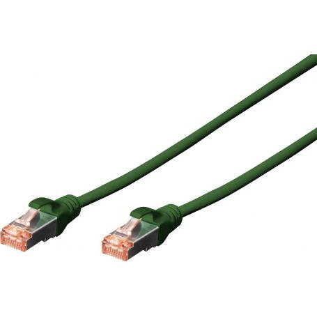 CAT 6 S-FTP patch cable, Cu, LSZH AWG 27/7, length 5 m, color green