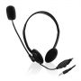 EWENT Headsets com microfone para smartphone e tablet, cabo 1.8m - EW3567