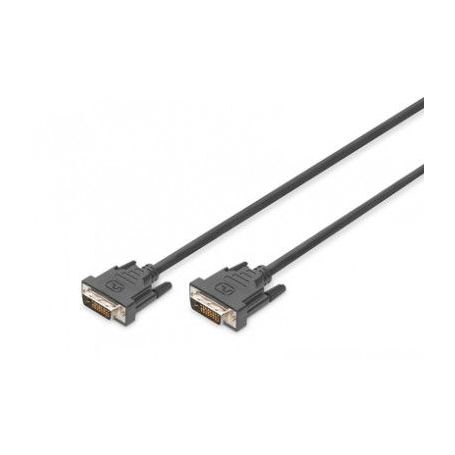 DVI connection cable, DVI(24+1) M/M, 1.0m, DVI-D Dual Link, bl