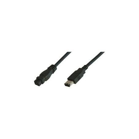 FireWire 800 connection cable, 9pin - 6pin M/M, 1.8m, IEEE 1394-2008, bl