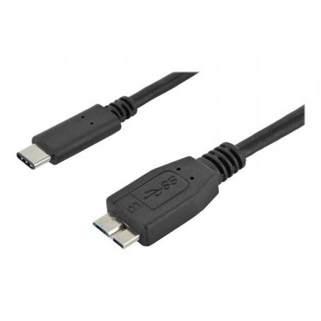 USB Type-C connection cable, type C to micro B M/M, 1.8m, 3A, 480MB, 2.0 Version, bl