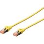 CAT 6 S-FTP patch cable, Cu, LSZH AWG 27/7, length 7 m, color yellow