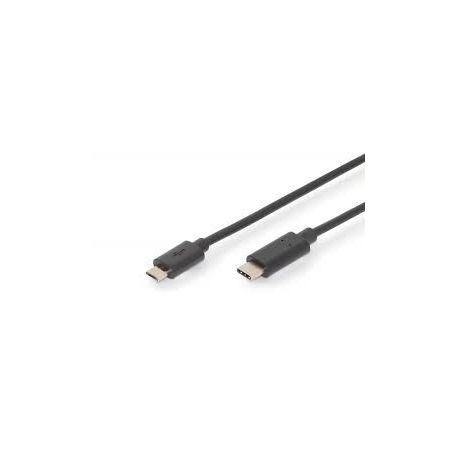 USB Type-C connection cable, type C to micro B M/M, 3.0m, 3A, 480MB, 2.0 Version, bl