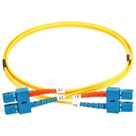 FO patch cord, duplex, SC to SC SM OS2 09/125 u, 1 m Length 1m