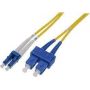 FO patch cord, duplex, ST to ST SM OS2 09/125 u, 1 m Length 1m