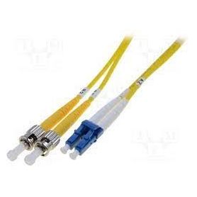 FO patch cord, duplex, LC to ST SM OS2 09/125 u, 1 m Length 1m