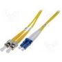 FO patch cord, duplex, LC to ST SM OS2 09/125 u, 1 m Length 1m