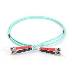 FO patch cord, duplex, ST to ST MM OM3 50/125 u, 1 m Length 1m, Class OM3