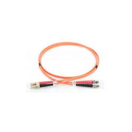 FO patch cord, duplex, LC to ST MM OM2 50/125 u, 1 m Length 1m