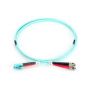 FO patch cord, duplex, LC to ST MM OM3 50/125 u, 1 m Length 1m, Class OM3