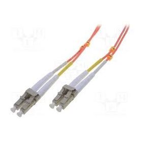 FO patch cord, duplex, LC to LC MM OM2 50/125 u, 1 m Length 1m