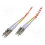 FO patch cord, duplex, LC to LC MM OM2 50/125 u, 1 m Length 1m