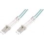 FO patch cord, duplex, LC to LC MM OM3 50/125 u, 1 m Length 1m, Class OM3