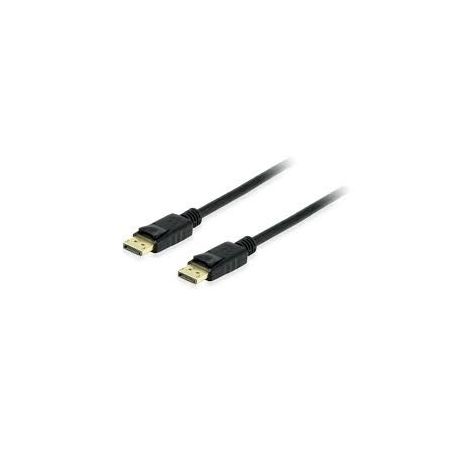 Equip Display Port  1.4 Cable M/M 1,0m, black, with latch - 119251