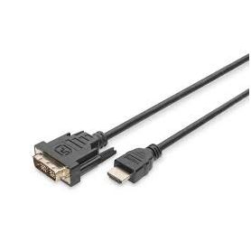 HDMI adapter cable, type A-DVI(18+1) M/M, 2.0m, Full HD, bl