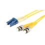 FO patch cord, duplex, LC to ST SM OS2 09/125 u, 3 m Length 3m