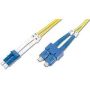 FO patch cord, duplex, LC to SC SM OS2 09/125 u, 5 m Length 5m