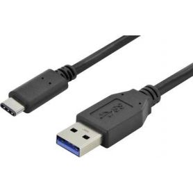 USB Type-C connection cable, type C to A M/M, 1.0m, 3A, 5GB, 3.0 Version, bl