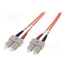 FO patch cord, duplex, SC to SC MM OM2 50/125 u, 2 m Length 2m