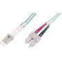 FO patch cord, duplex, LC to SC MM OM2 50/125 u, 2 m Length 2m