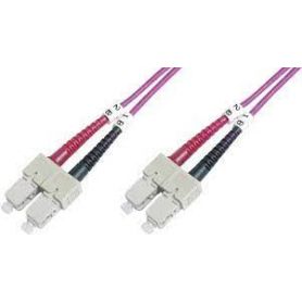 FO patch cord, duplex, SC to SC MM OM4 50/125 u, 1 m Length 1m