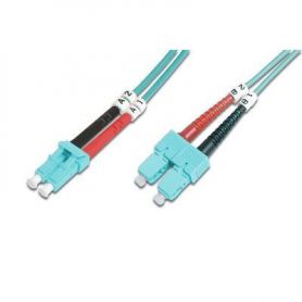 FO patch cord, duplex, LC to SC MM OM3 50/125 u, 2 m Length 2m, Class OM3