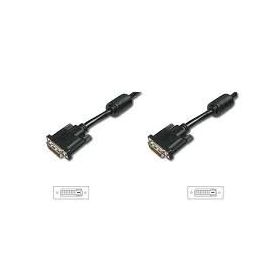 DVI connection cable, DVI(24+1), 2x ferrit M/M, 2.0m, DVI-D Dual Link, bl