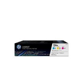 HP126A Color Tri-Pack LaserJet Toner Cartridge - CF341A