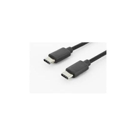 USB Type-C connection cable, type C to C M/M, 1.0m, 3A, 480MB, 2.0 Version, bl