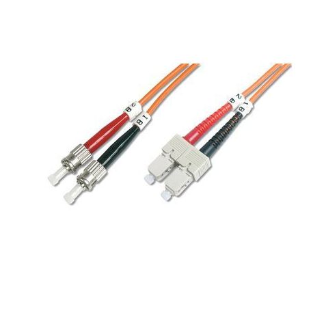 FO patch cord, duplex, ST to SC MM OM2 50/125 u, 3 m Length 3m