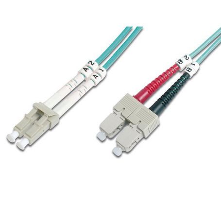 FO patch cord, duplex, LC to SC MM OM2 50/125 u, 3 m Length 3m