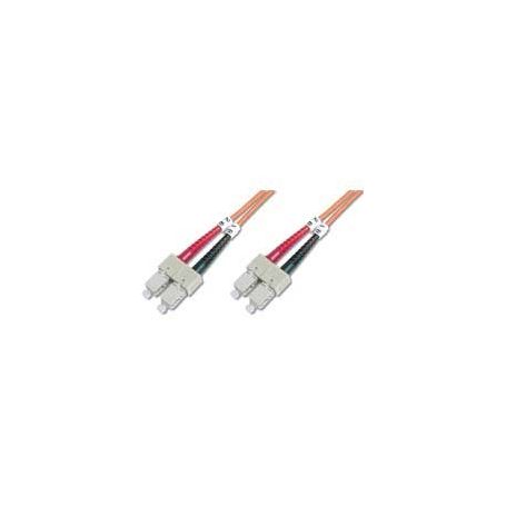 FO patch cord, duplex, SC to SC MM OM1 62.5/125 u, 5 m Length 5m