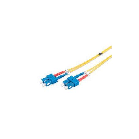 FO patch cord, duplex, SC to SC SM OS2 09/125 u, 3 m Length 3m