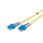 FO patch cord, duplex, SC to SC SM OS2 09/125 u, 3 m Length 3m