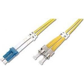 FO patch cord, duplex, LC to ST SM OS2 09/125 u, 5 m Length 5m