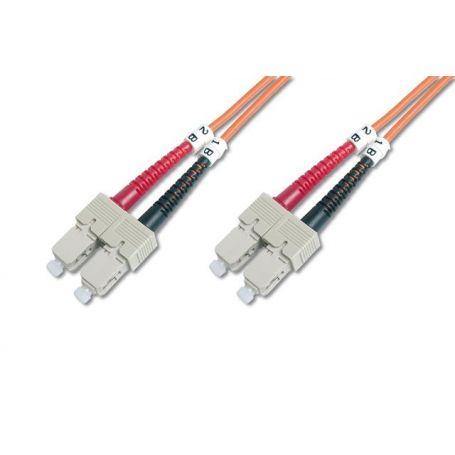 FO patch cord, duplex, SC to SC MM OM1 62.5/125 u, 3 m Length 3m