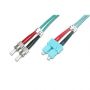 FO patch cord, duplex, ST to SC MM OM3 50/125 u, 3 m Length 3m, Class OM3