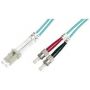 FO patch cord, duplex, LC to ST MM OM3 50/125 u, 3 m Length 3m, Class OM3